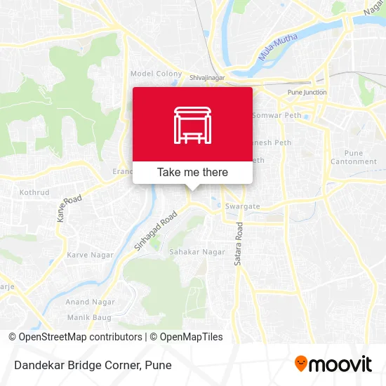 Dandekar Bridge Corner map