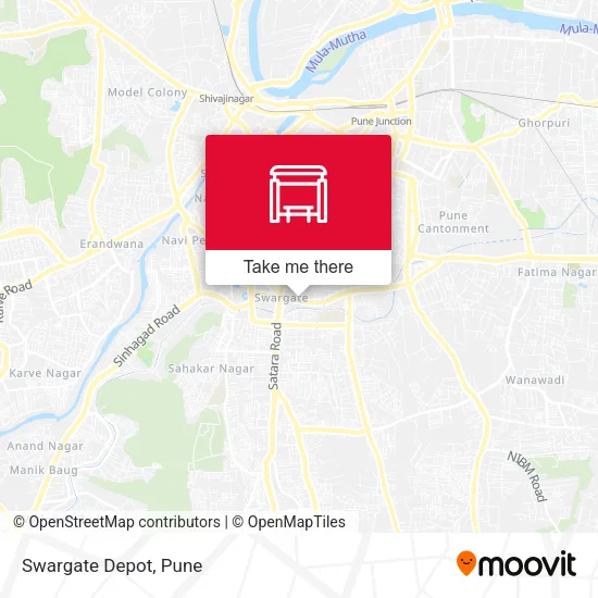 Swargate Depot map