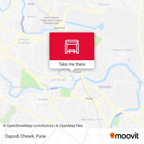 Dapodi Chowk map