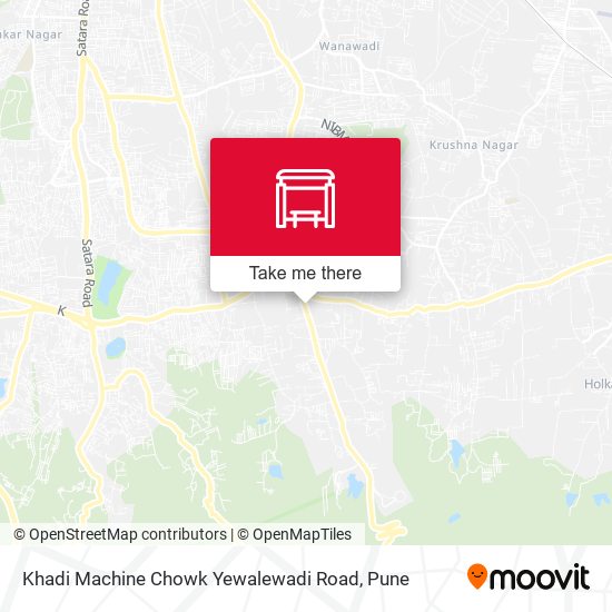 Khadi Machine Chowk Yewalewadi Road map