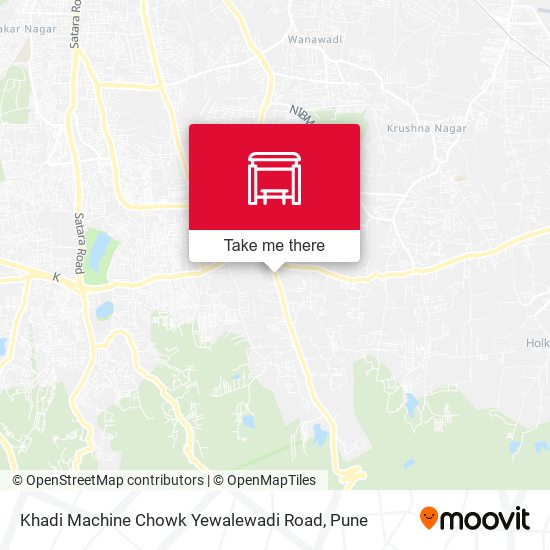 Khadi Machine Chowk Yewalewadi Road map