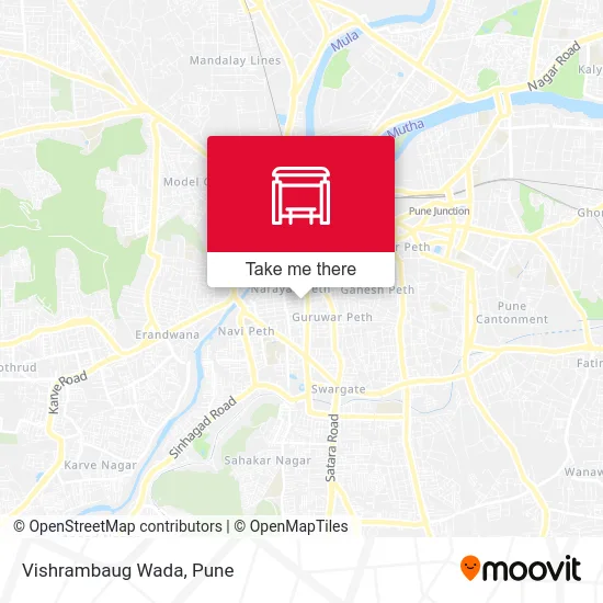 Vishrambaug Wada map