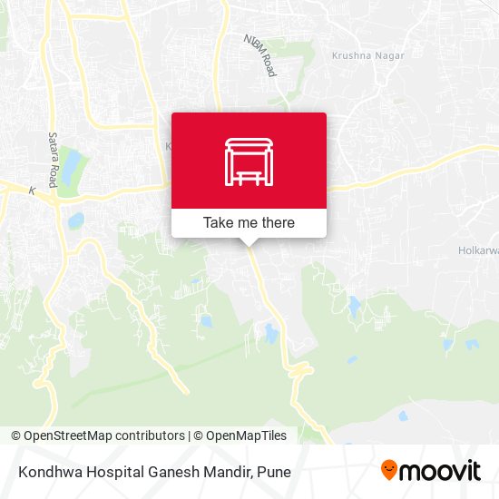 Kondhwa Hospital Ganesh Mandir map