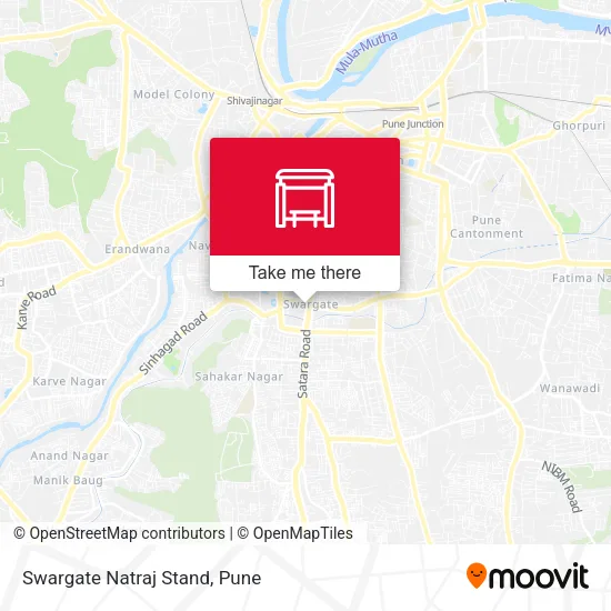 Swargate Natraj Stand map