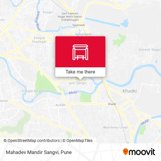 Mahadev Mandir Sangvi map