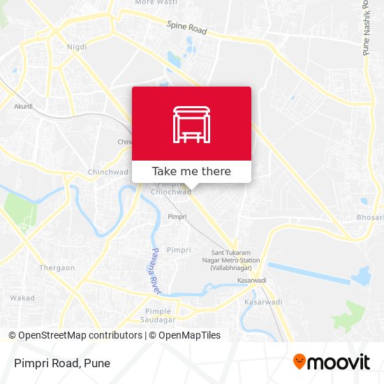 Pimpri Road map