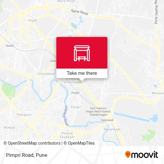 Pimpri Road map