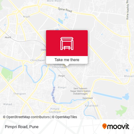 Pimpri Road map