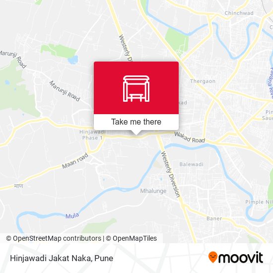 Hinjawadi Jakat Naka map