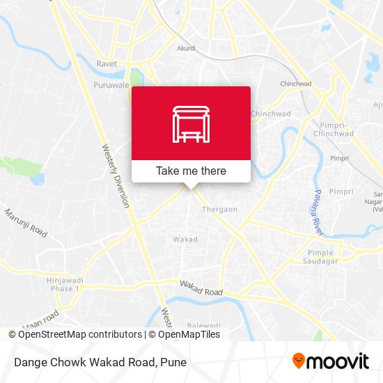 Dange Chowk Wakad Road map