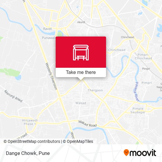 Dange Chowk map