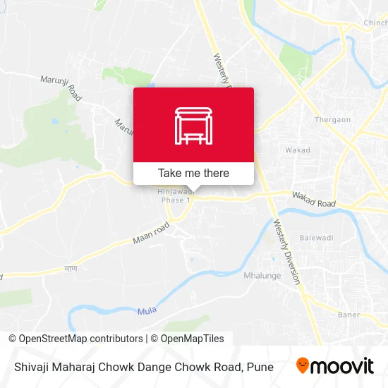Shivaji Maharaj Chowk Dange Chowk Road map