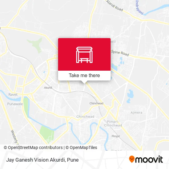 Jay Ganesh Vision Akurdi map