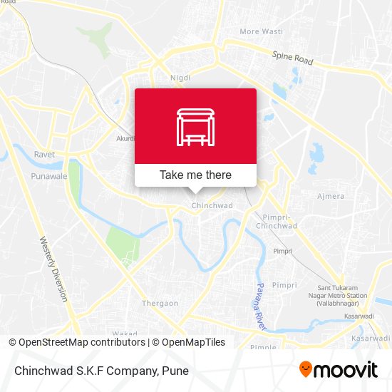 Chinchwad S.K.F Company map