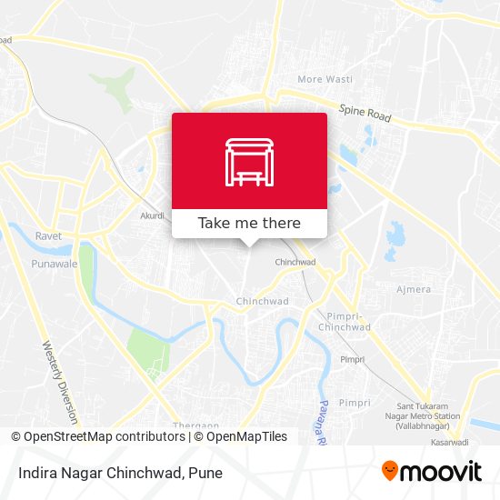 Indira Nagar Chinchwad map