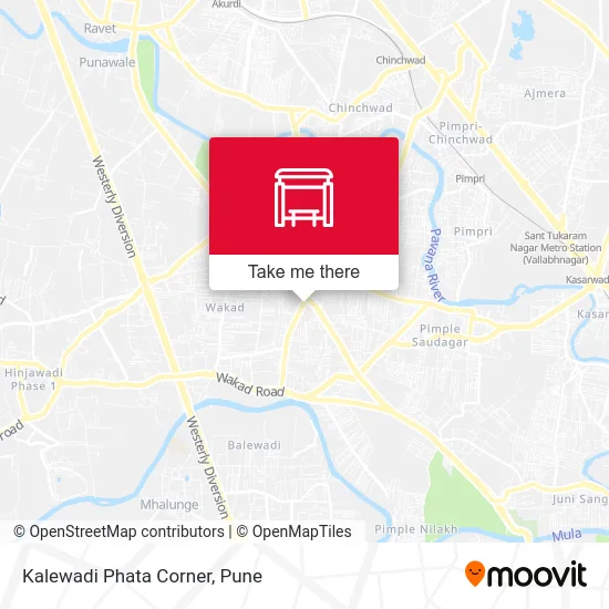 Kalewadi Phata Corner map