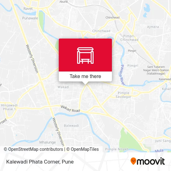 Kalewadi Phata Corner map