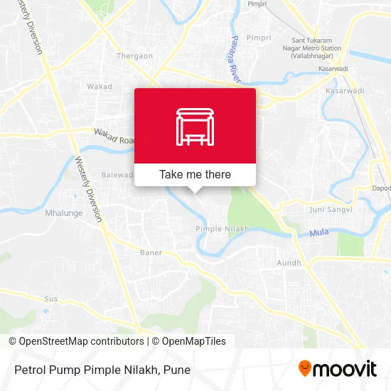 Petrol Pump Pimple Nilakh map