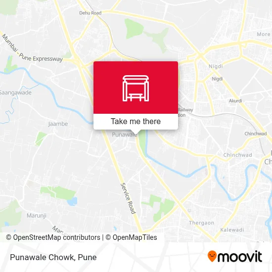 Punawale Chowk map