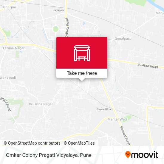 Omkar Colony Pragati Vidyalaya map