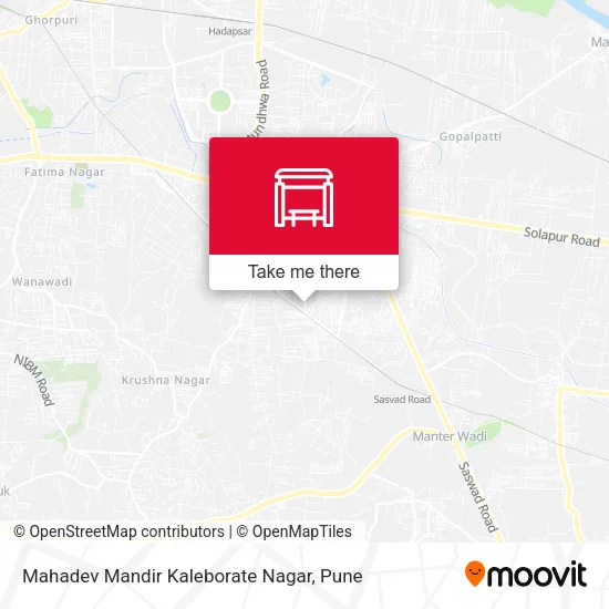 Mahadev Mandir Kaleborate Nagar map