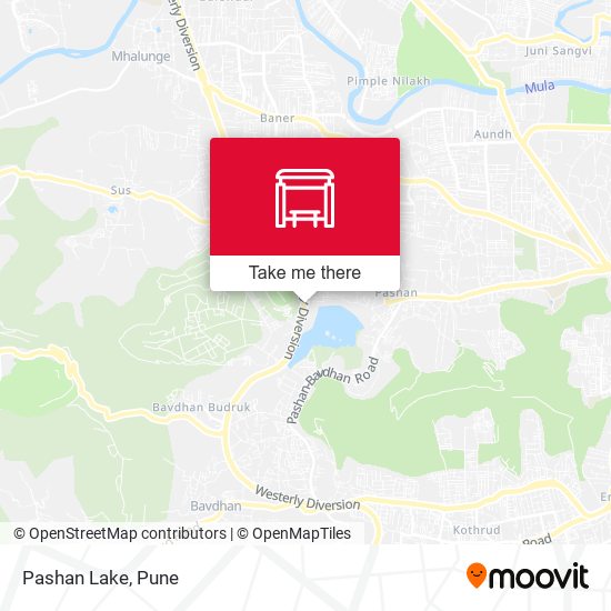 Pashan Lake map