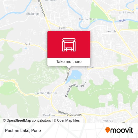 Pashan Lake map