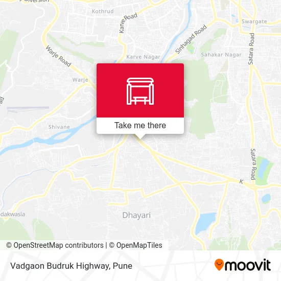 Vadgaon Budruk Highway map