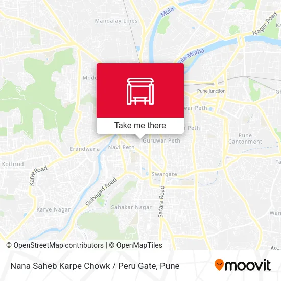 Nana Saheb Karpe Chowk / Peru Gate map