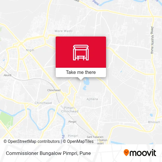 Commissioner Bungalow Pimpri map