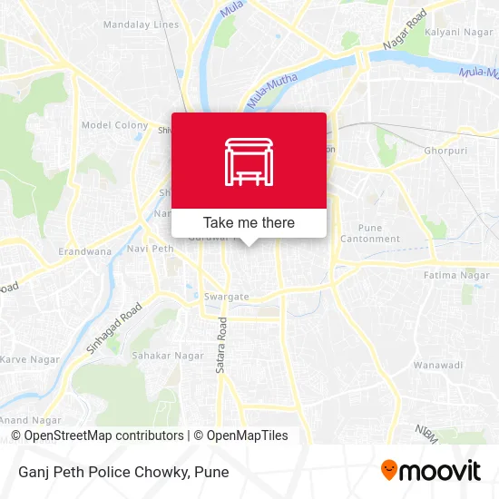 Ganj Peth Police Chowky map