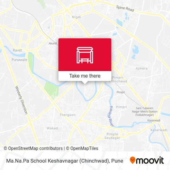 Ma.Na.Pa School Keshavnagar (Chinchwad) map