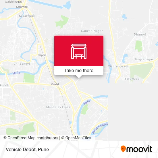 Vehicle Depot map