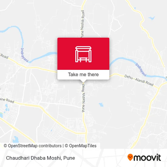 Chaudhari Dhaba Moshi map