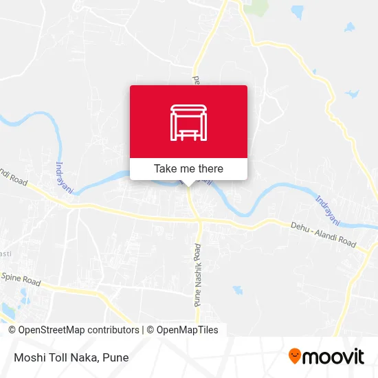 Moshi Toll Naka map
