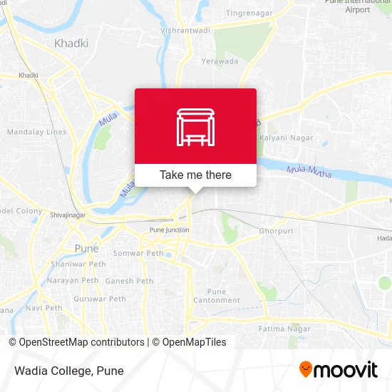 Wadia College map