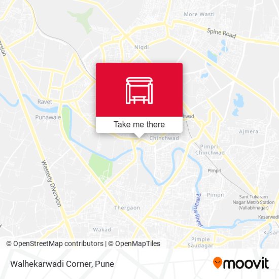 Walhekarwadi Corner map