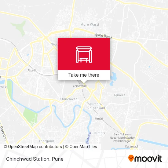Chinchwad Station map