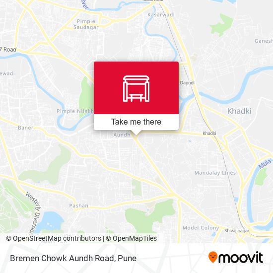 Bremen Chowk Aundh Road map