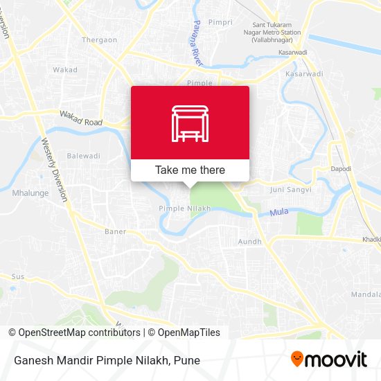 Ganesh Mandir Pimple Nilakh map