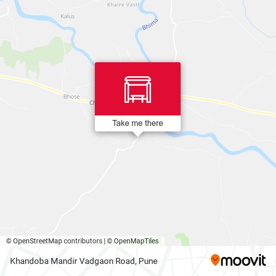 Khandoba Mandir Vadgaon Road map