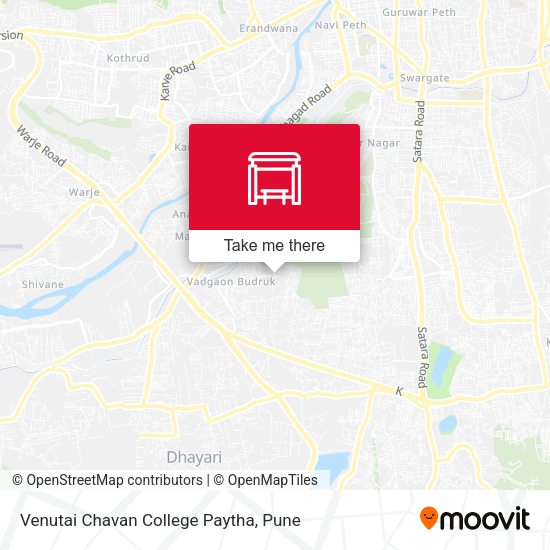 Venutai Chavan College Paytha map