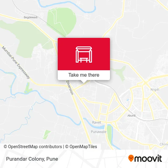 Purandar Colony map