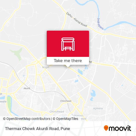 Thermax Chowk Akurdi Road map