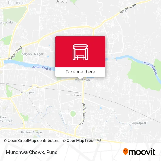 Mundhwa Chowk map