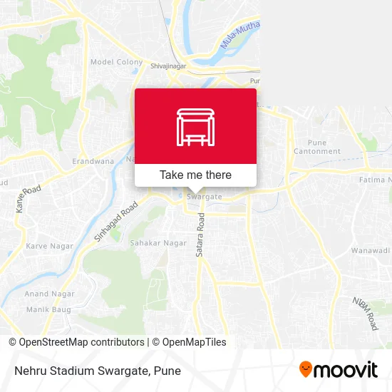 Nehru Stadium Swargate map