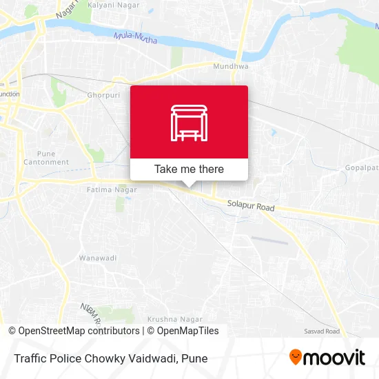 Traffic Police Chowky Vaidwadi map