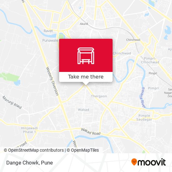 Dange Chowk map