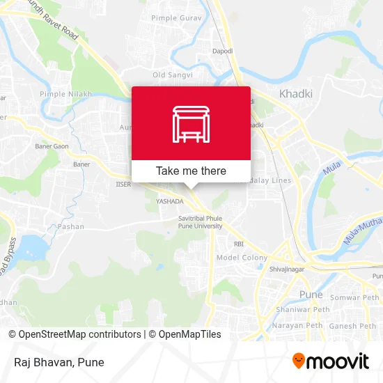 Raj Bhavan map