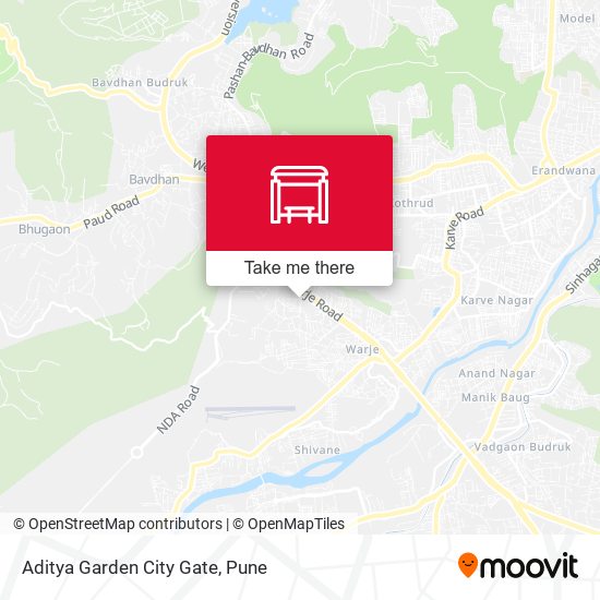 Aditya Garden City Gate map